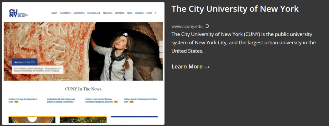 2018 Showcase – The City University of New York