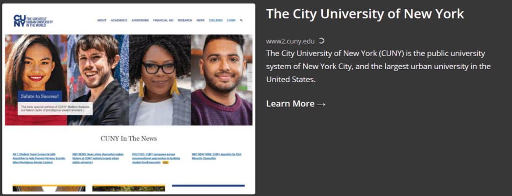 2019 Showcase – The City University of New York