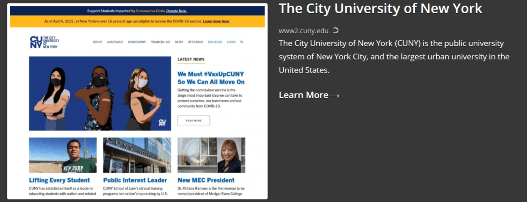 2021 Showcase – The City University of New York