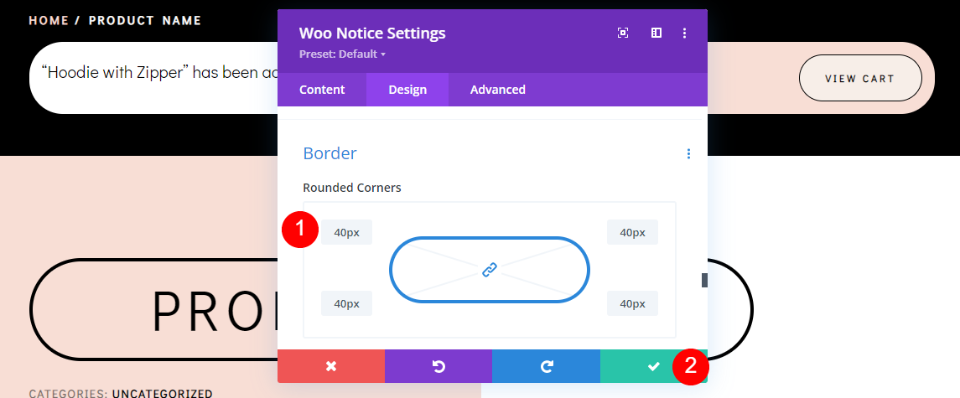 Another Custom Style for the Woo Notice Module