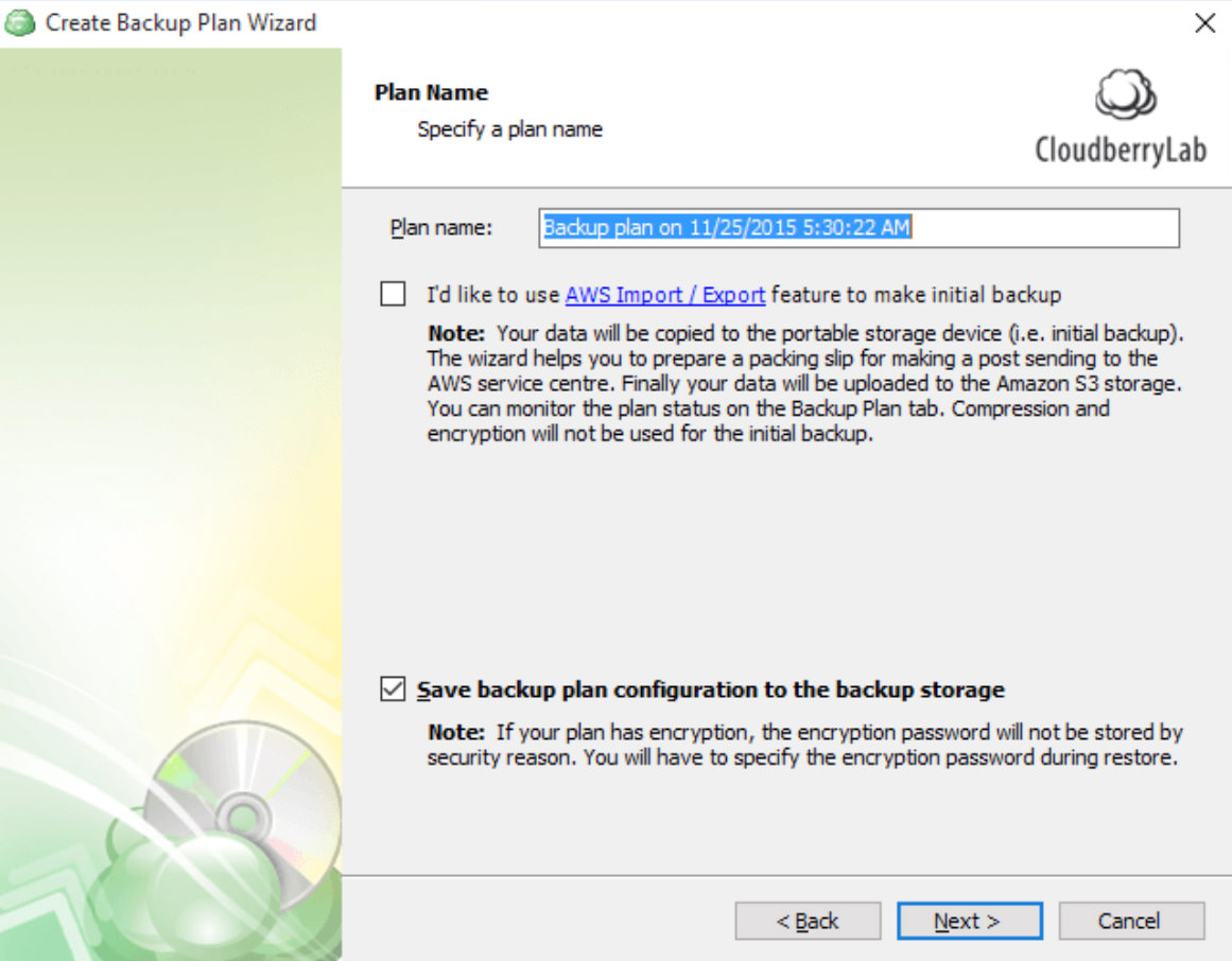 CloudBerry Backup Desktop
