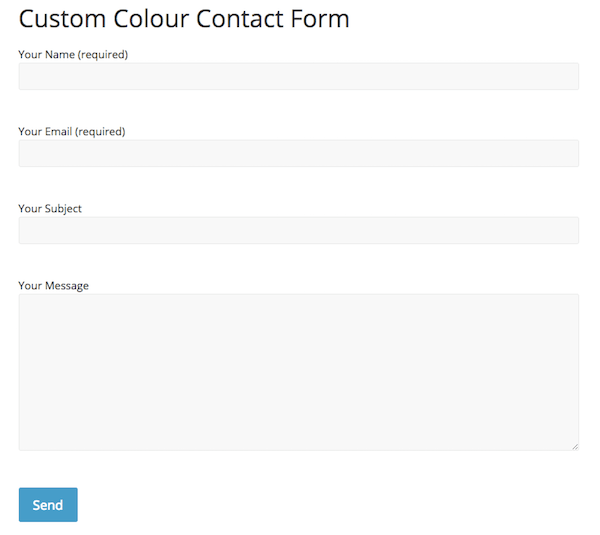 Contact Form 7 in ColorMag theme, no styling applied