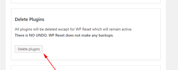 Delete all the plugins in your WordPress site