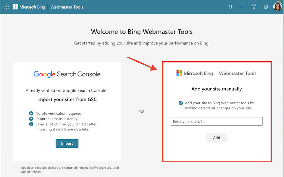bing webmaster tools sitemap