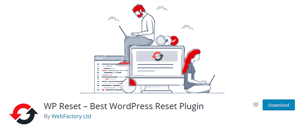 WP Reset Plugin Download Page Screenshot
