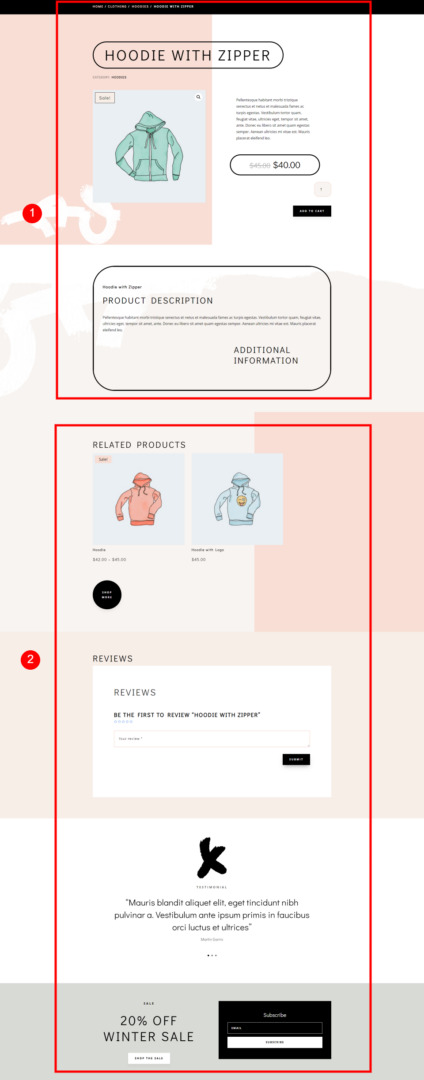 WooCommerce Module Hierarchy and Product Page Design