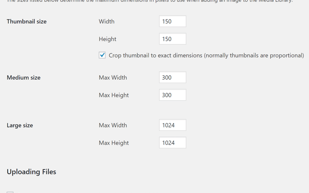 Default WordPress Symbol Sizes and How one can Upload Right kind Customized Sizes