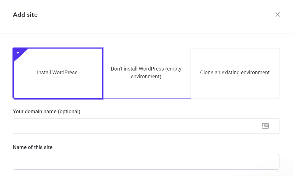 Installing WordPress in MyKinsta