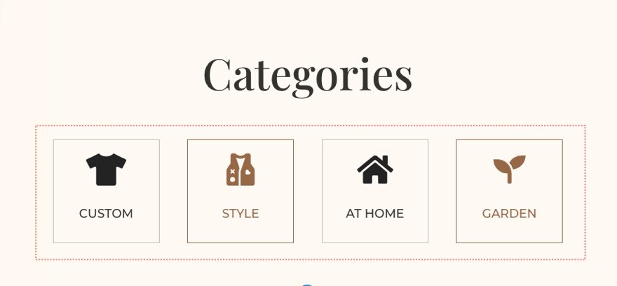 divi fashion designer category page template