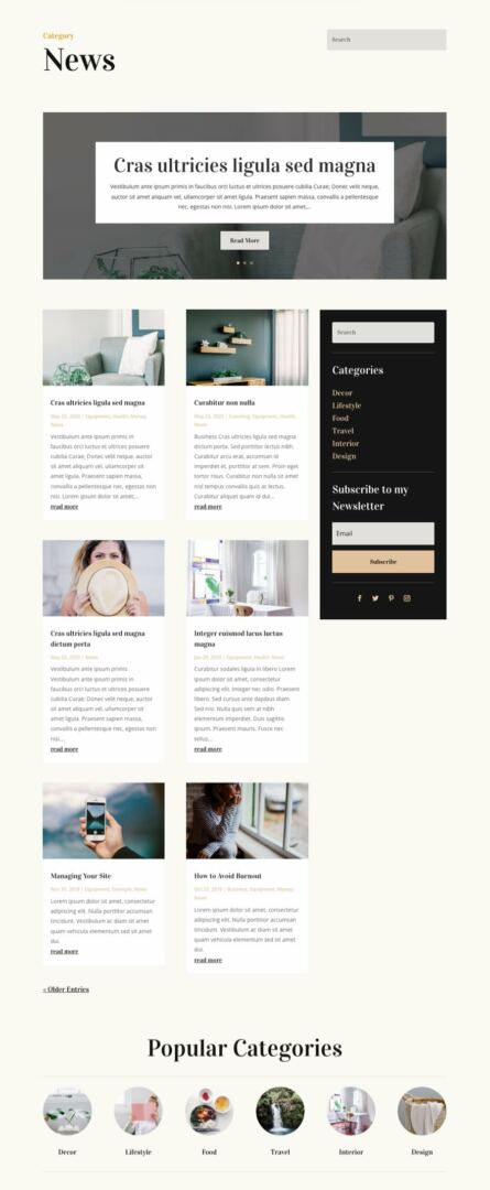 blogger category page template