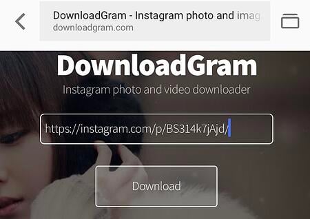Repost on Instagram with DownloadGram