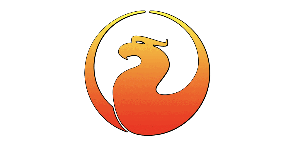 The FirebirdSQL logo, showing an orange-and-yellow silhouette of a phoenix head within a circle, without any accompanying text.