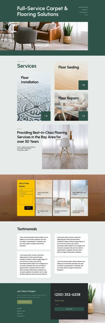 divi flooring layout pack