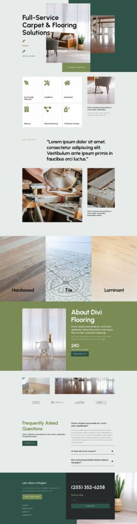 divi flooring layout pack