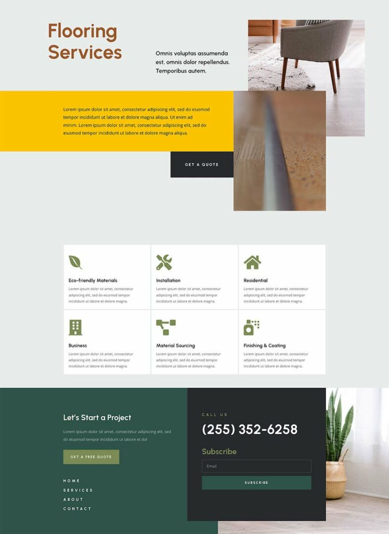 divi flooring layout pack