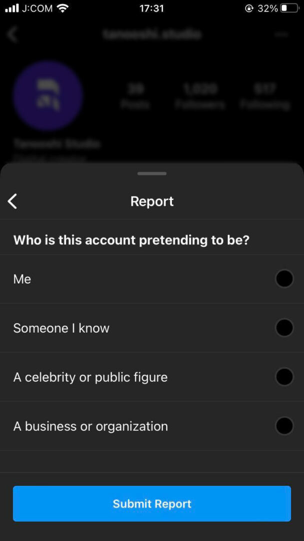 How to report an Instagram Impersonator