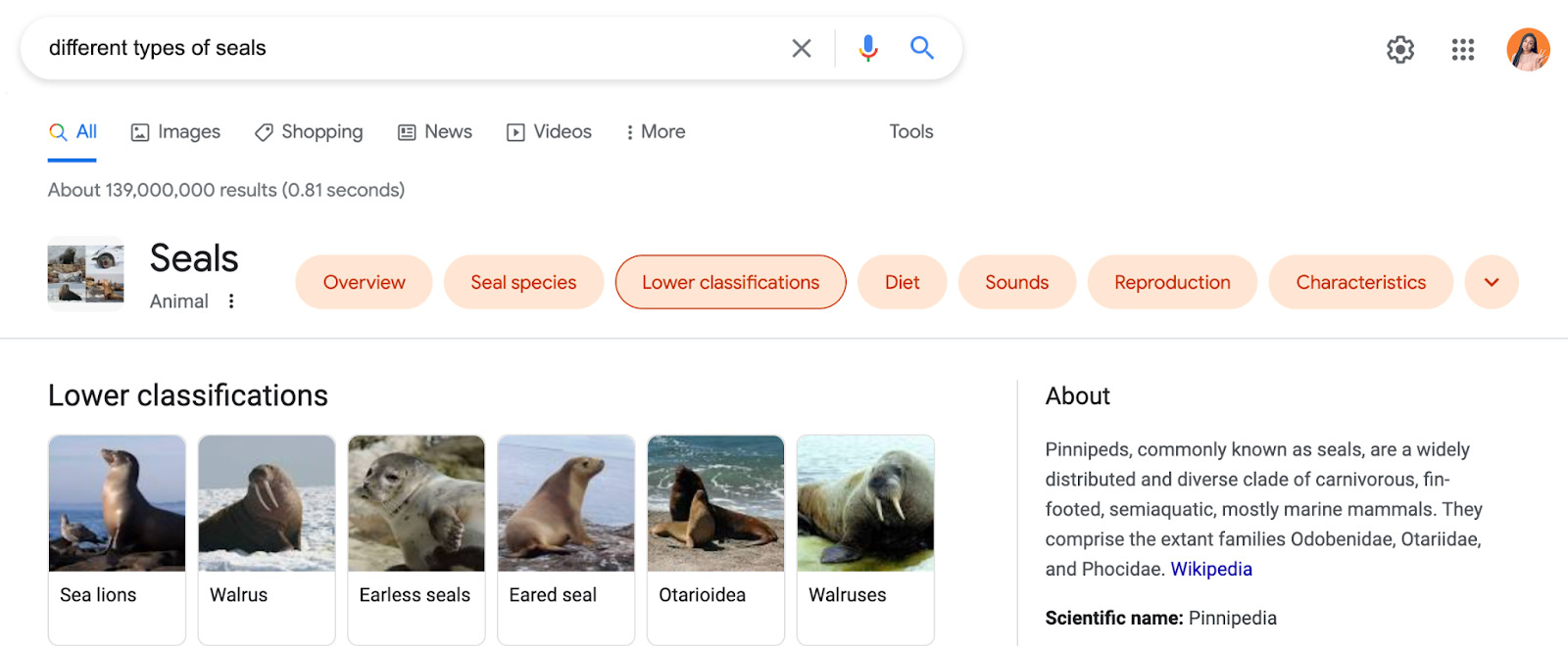 SERP features for keyword research: image packs