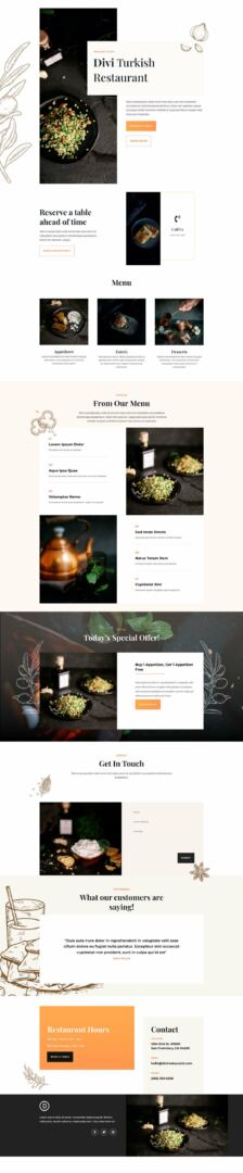 middle eastern restaurant website