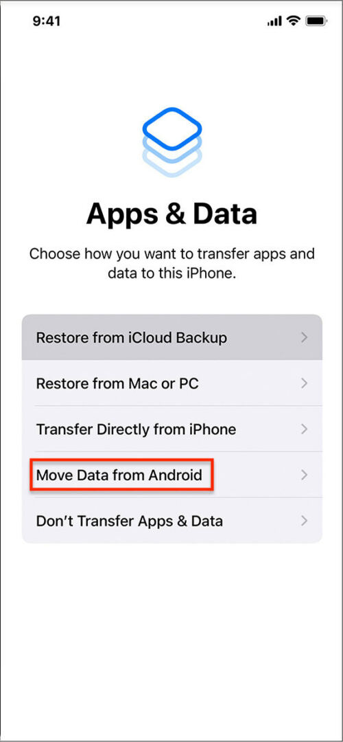 move data from android