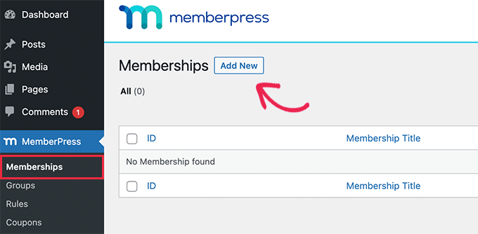 New membership plan