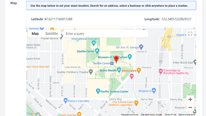 Pin your store location