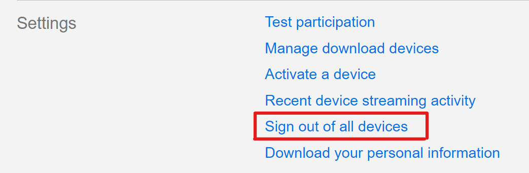 sign out all devices