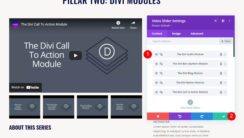 Second Video Slider Module Playlist Page