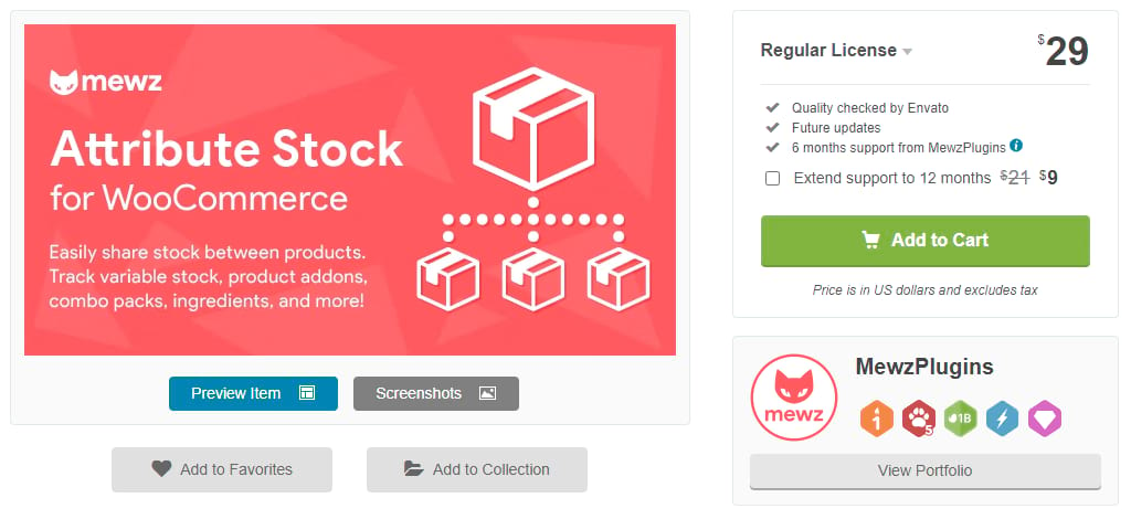 WooCommerce Attribute Stock plugin
