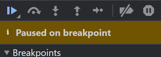Chrome breakpoint icons