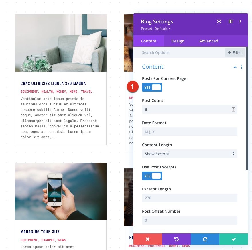 print shop category page template for Divi