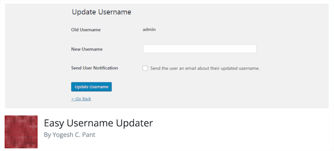 Easy Username Updater