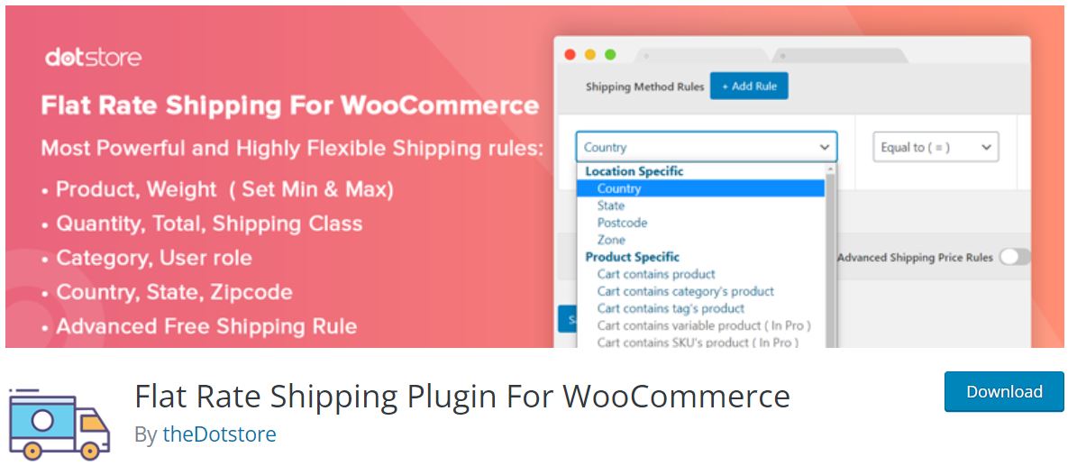 Flat Rate Shipping Plugin for WooCommerce