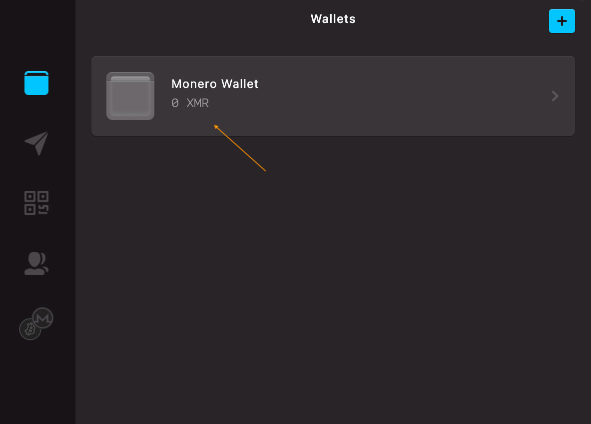 monero wallet created