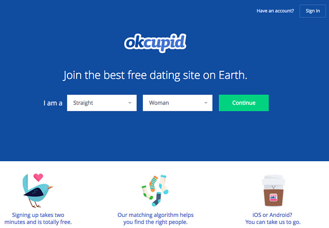 CTA example: OKCupid