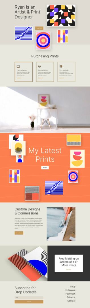 print designer website