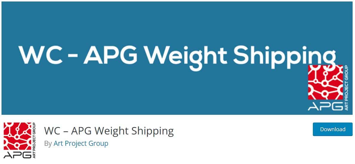 WC - APG Weight Shipping plugin