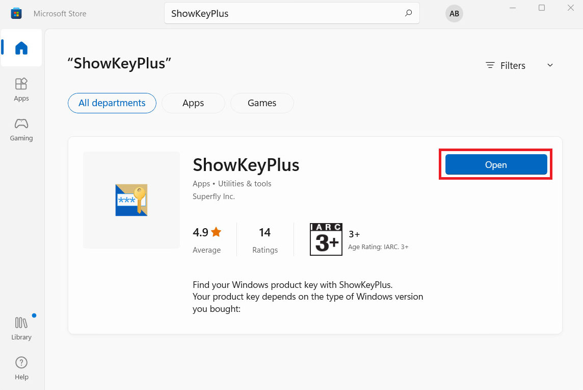 open showkeyplus