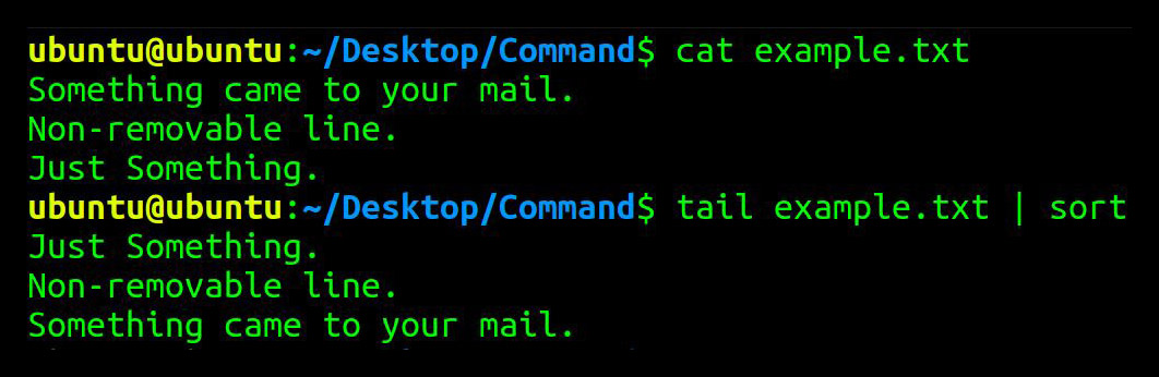 use multiple command at once
