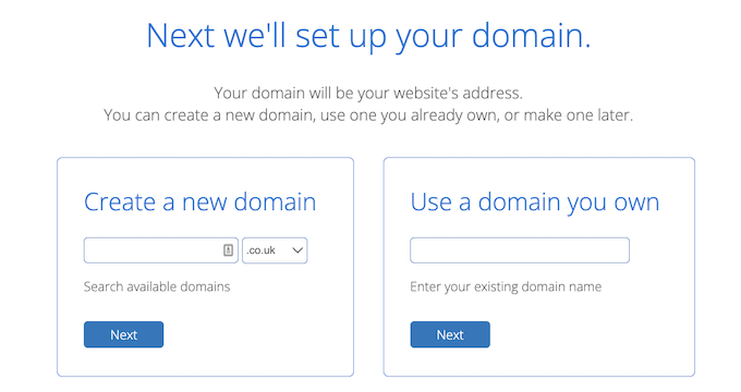 Setting up a Bluehost web domain