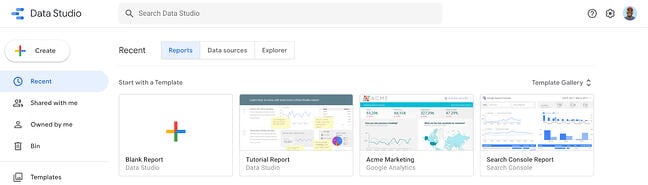 how to use google data studio: explore dashboard