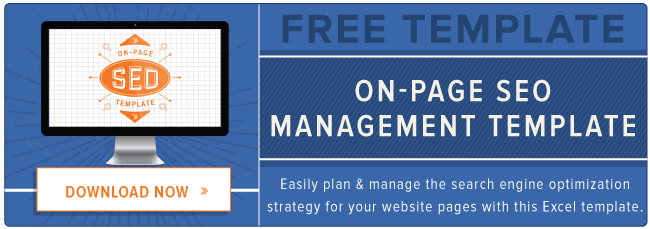download the free on-page SEO template