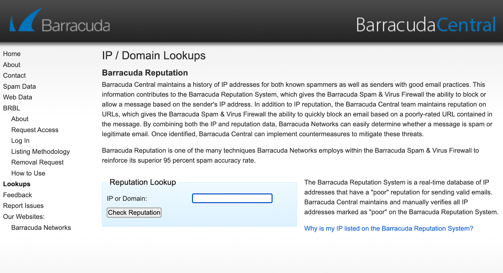 Barracuda Central homepage