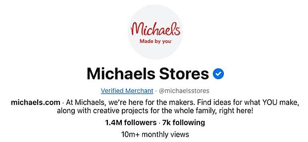 Companies on Pinterest: Michaels