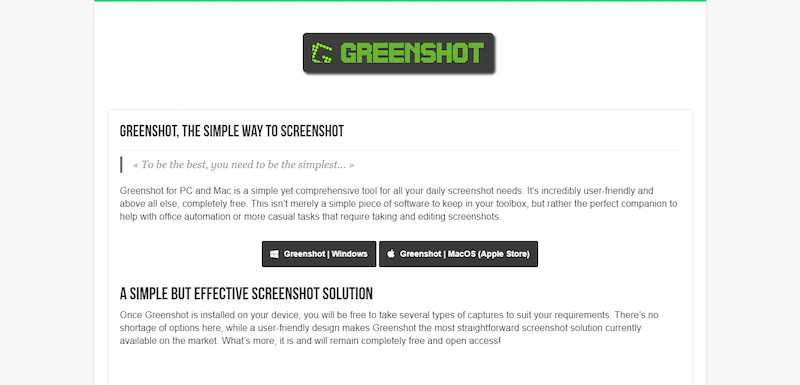 greenshot screenshot tool