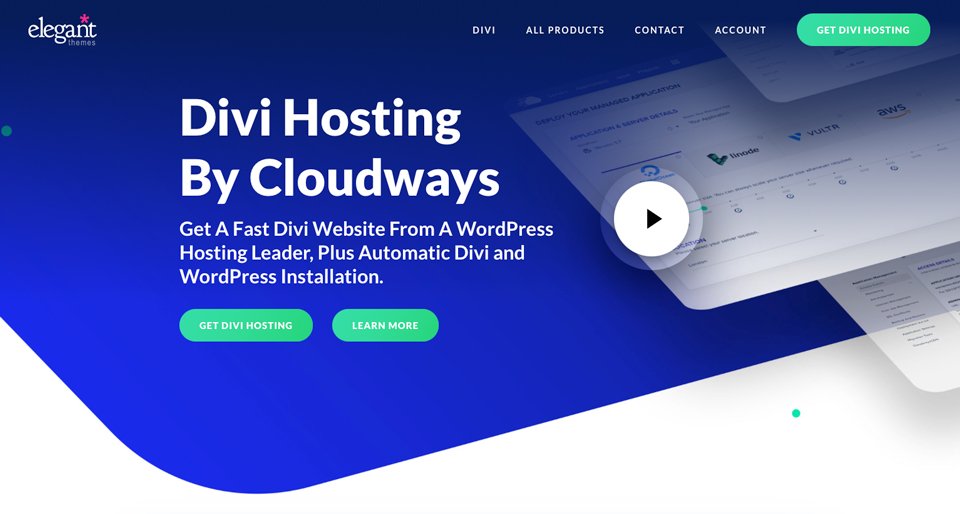 Divi Hosting with Cloudways