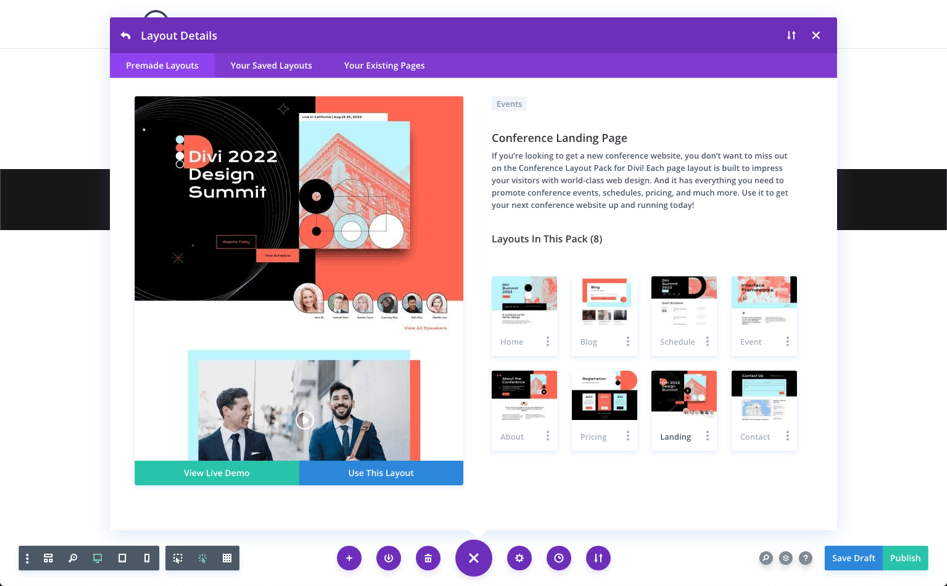 Conference Layout Pack for Divi