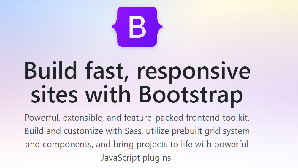 The Bootstrap homepage