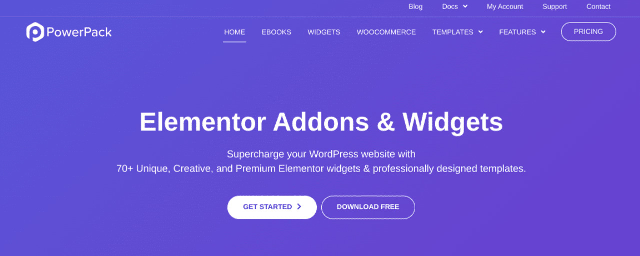 Elementor Addons tab widget