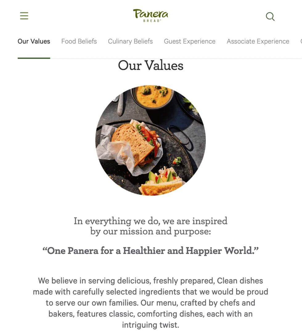 An example of relationship marketing from Panera bread.