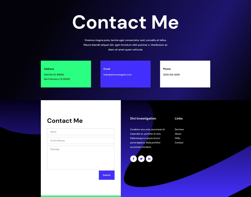 Private Investigator Layout Pack for Divi